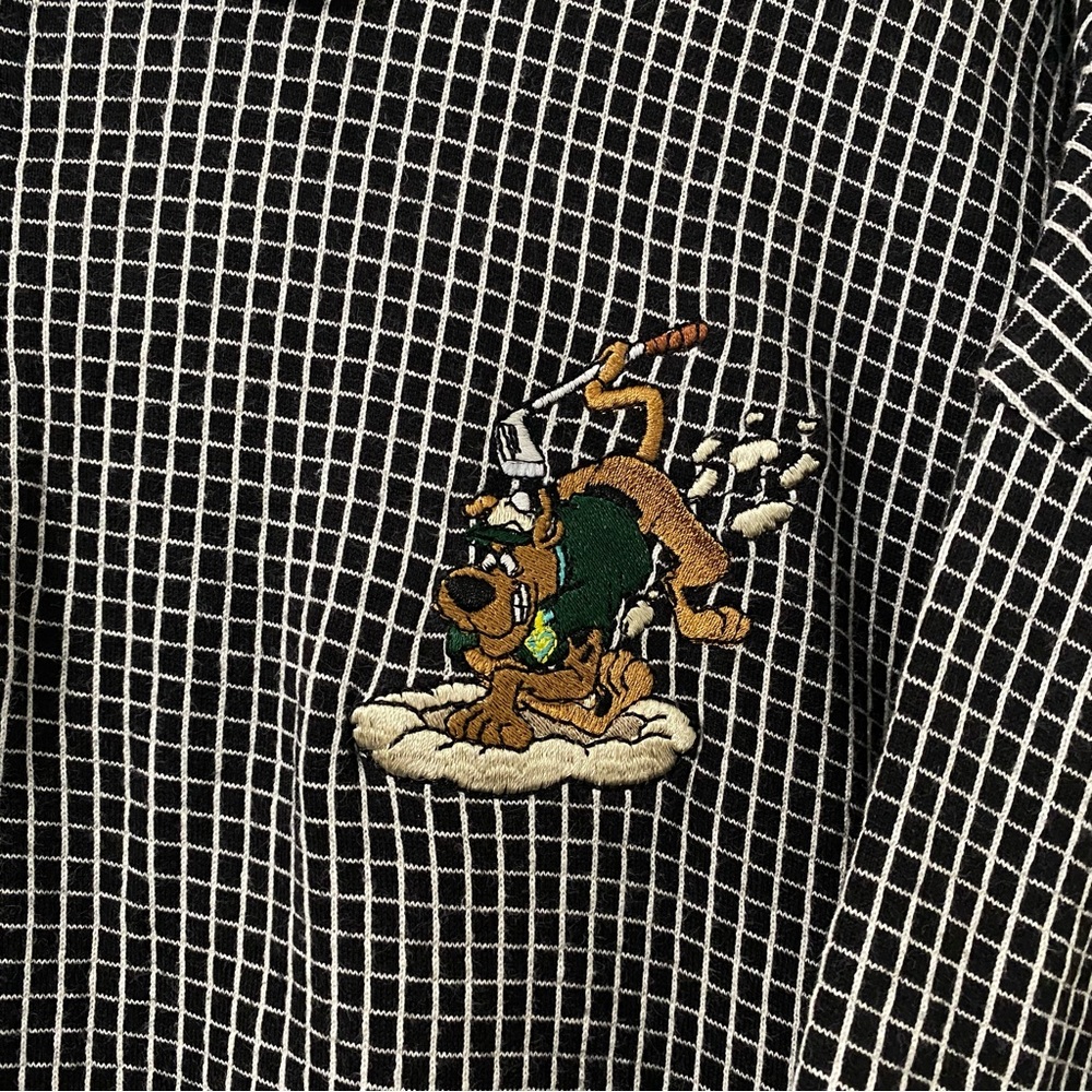 Vintage 90's Warner Bros Scooby Doo Polo Tee 1999 Size XL